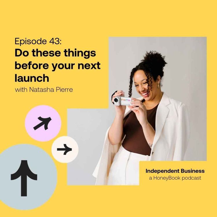 cover art for 43: Do these things before your next launch with video marketing coach Natasha Pierre