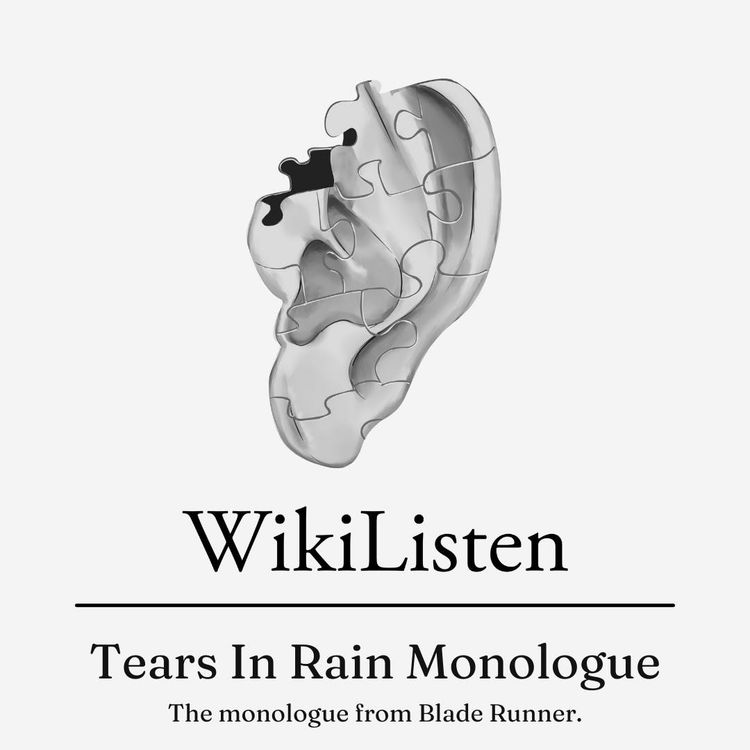 cover art for Tears in rain monologue