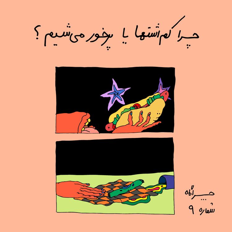cover art for چراگاه ۹- چرا کم اشتها یا پرخور می‌شیم؟ 
