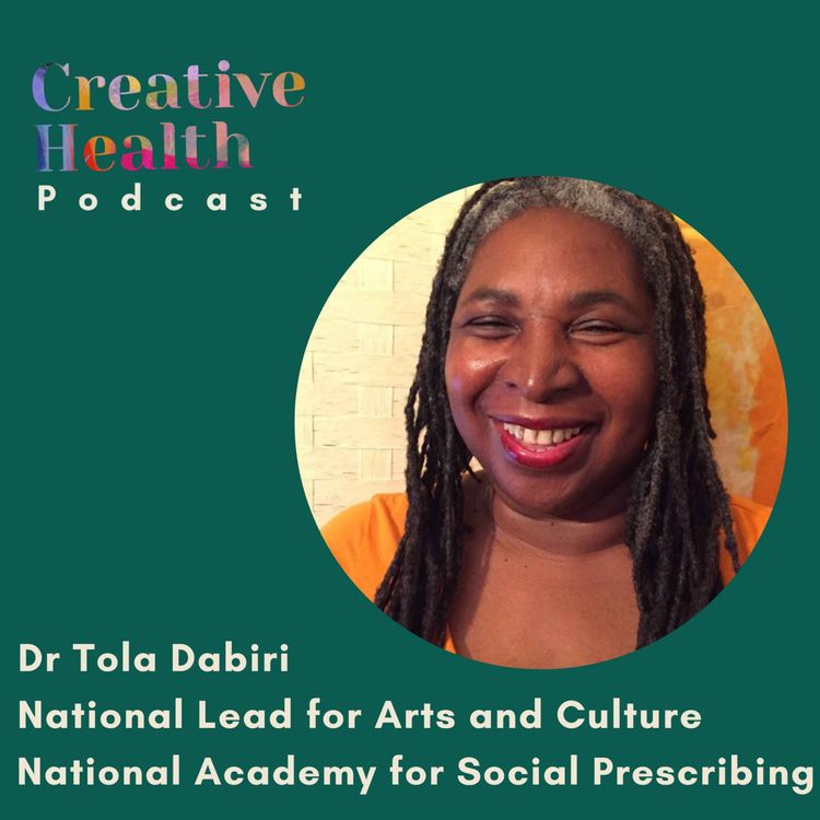 cover art for Tola Dabiri on the history of carnival arts and the social prescribing of arts and culture 