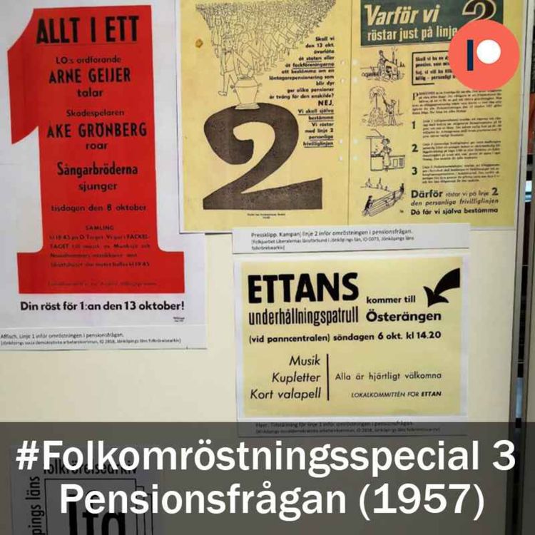 cover art for Folkomröstningen om pensionsfrågan 1957 (Special #3)