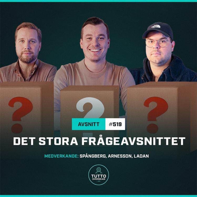 cover art for #519 Det stora frågeavsnittet