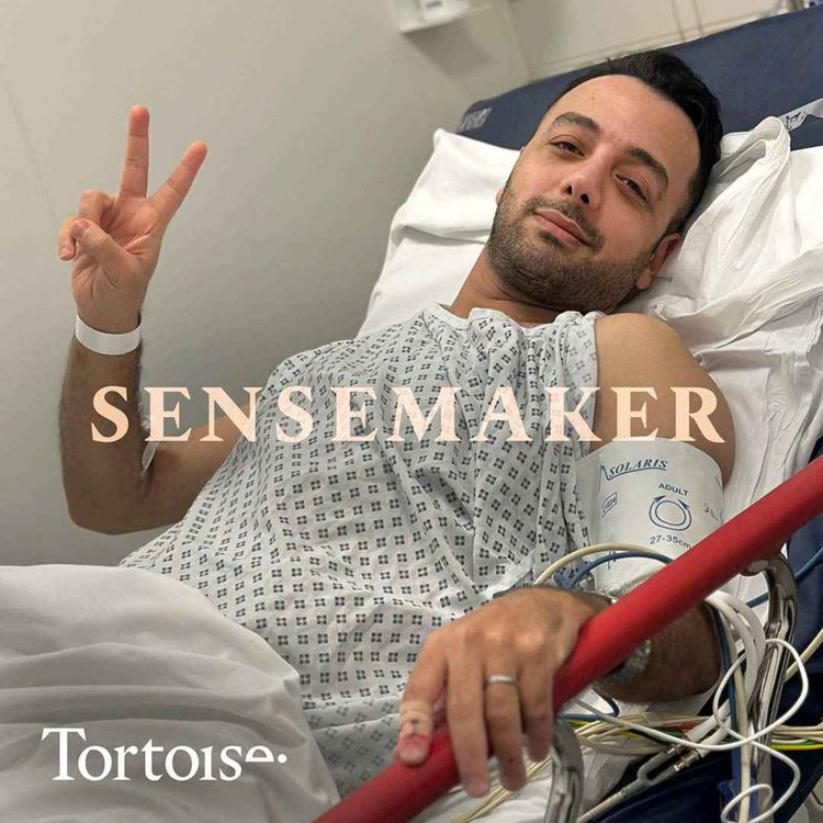 cover art for Sensemaker: Threat to life: the Iranian journalist stabbed in London