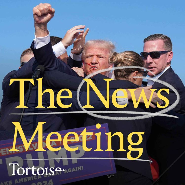 cover art for The News Meeting: Trump and Biden call for calm after assassination attempt