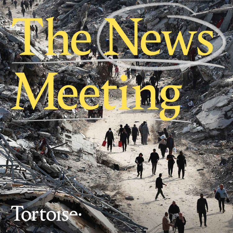 cover art for Ceasefire in Gaza, allegations against Neil Gaiman, and Donald Trump returns