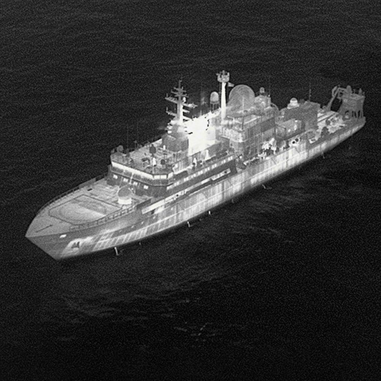 cover art for Why is a Russian spy ship targeting the RAF?