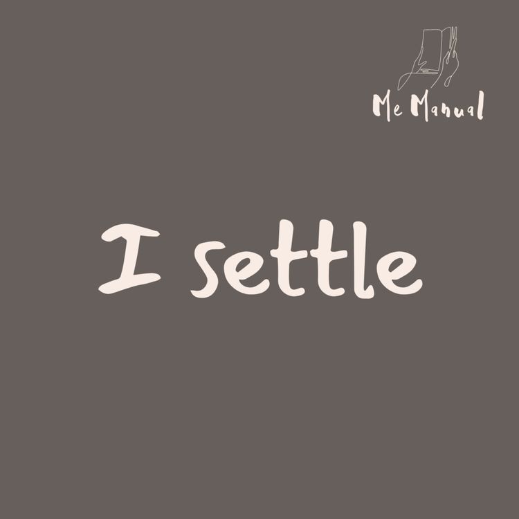 cover art for I settle