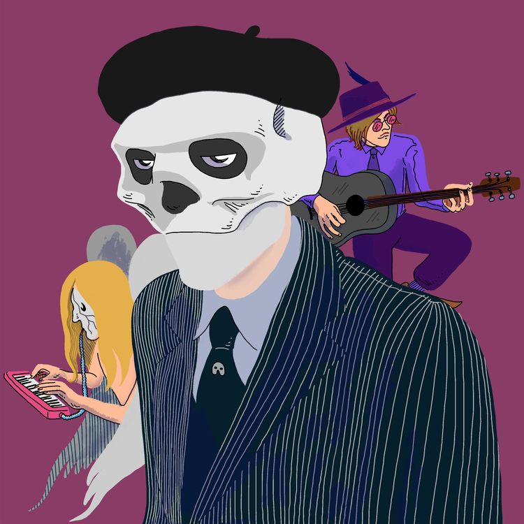 cover art for White Face / Clown Detective / Imaginary Friend / Traincar Vagabond