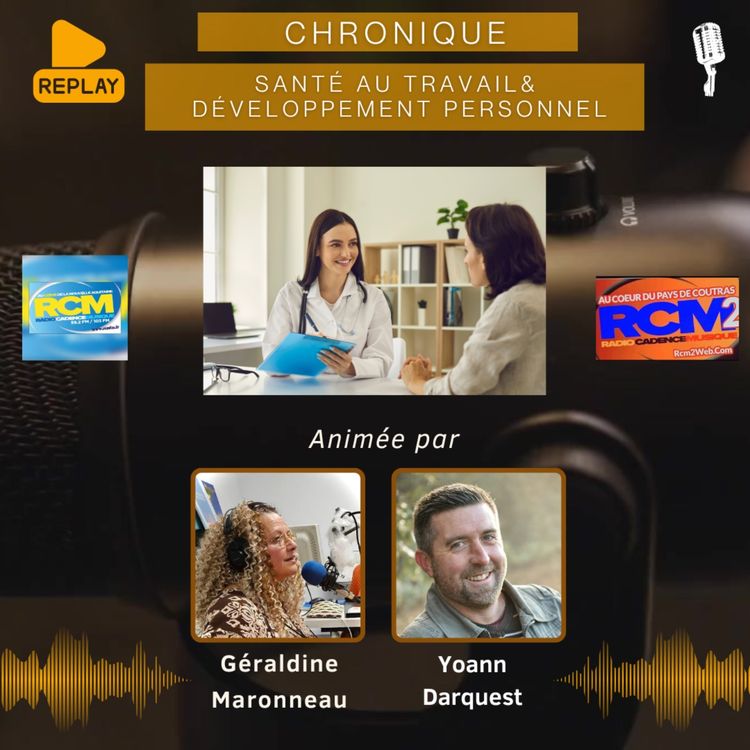 cover art for Santé au travail et développement personnel - chronique sur RCM2 - Yoann Darquest