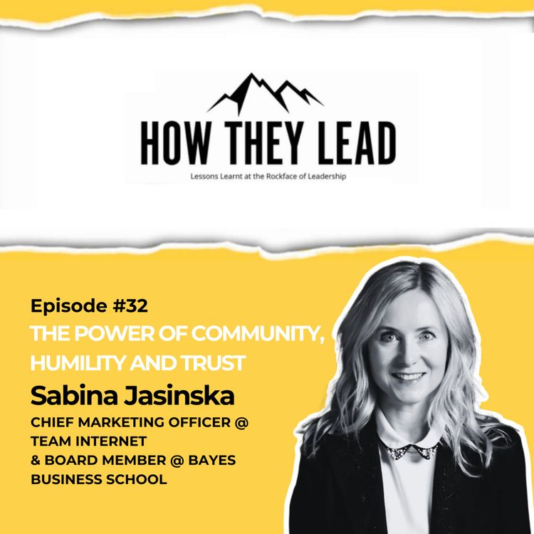 cover art for #32 The Power of community, humility and trust: Sabina Jasinska