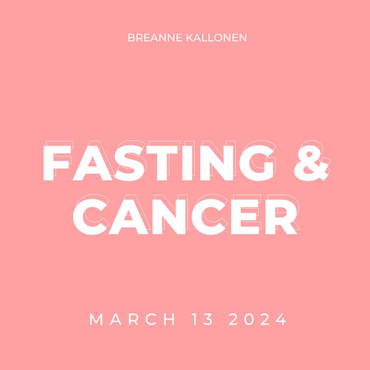 cover art for Fasting & Cancer with Dr Lori