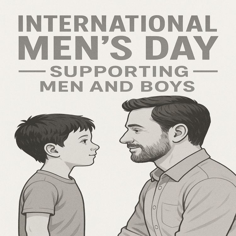 cover art for International Men's Day- Celebrating Men and Boys