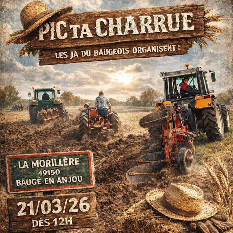 cover art for Baugé-en-Anjou. Bocé : concours de labour “Pic ta charrue” pour fêter le printemps - Antoine Goislard - vendredi 20 mars 2026