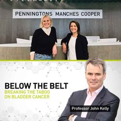 cover art for Below the belt: breaking the taboo on bladder cancer with Professor John Kelly