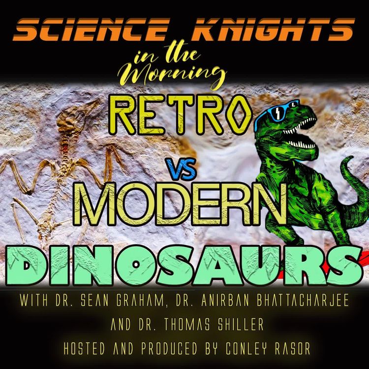 cover art for Science Knights Retro vs Modern Dinosaurs