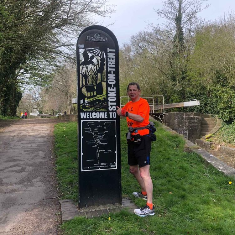 cover art for LEJOG completer, runner & author, Stephen Fry (not the one from QI!) from Bingley Harriers