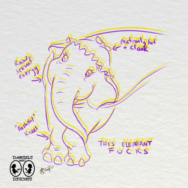 cover art for The Damsels Discuss Dumbo