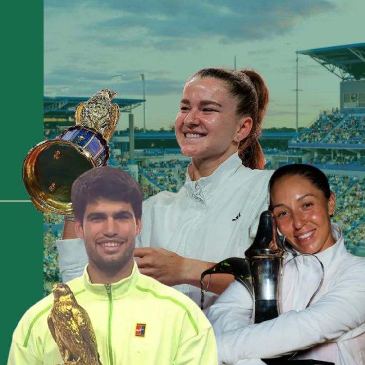 cover art for #311 | Muchova ve Pegula'dan 1000'lik Kupalar, Alcaraz Kazanmaya Devam | Şubat Özeti