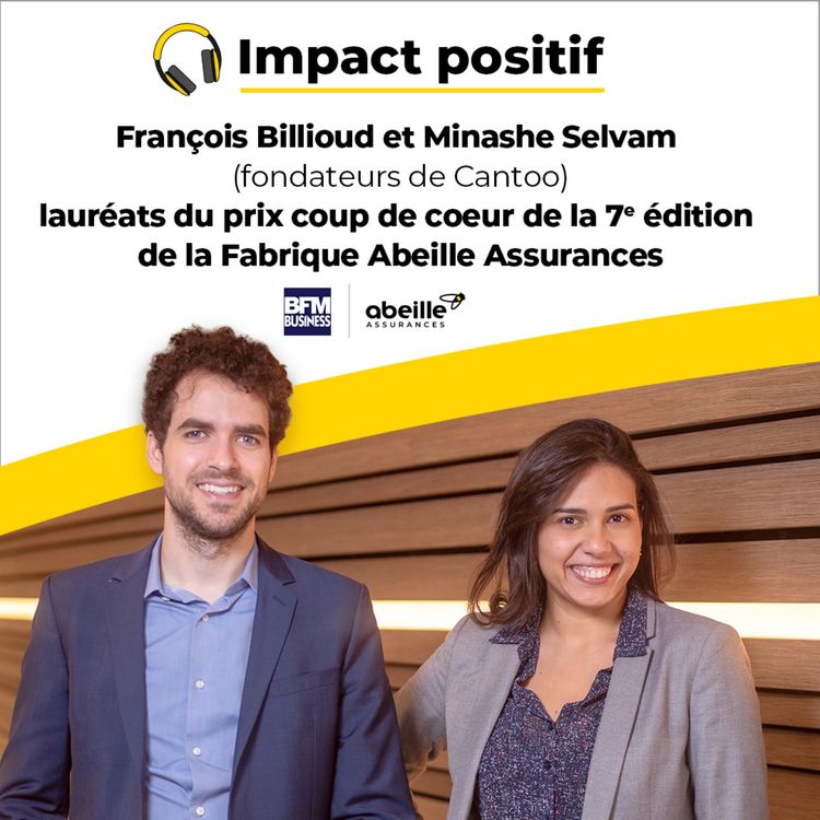 cover art for Minashe Selvam et François Billioud (fondateurs de Cantoo) et Philippe Michel Labrosse (Directeur général Abeille Assurances)