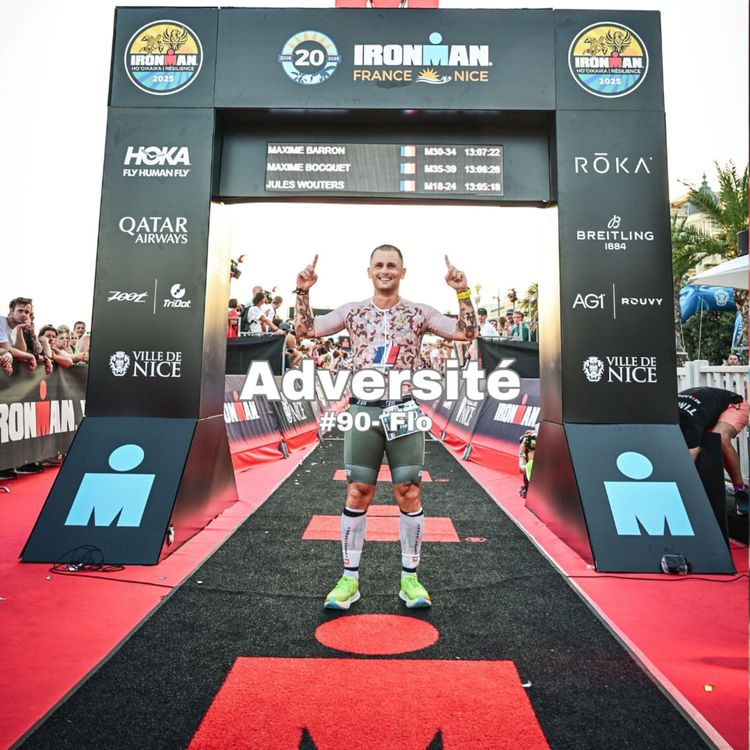 cover art for #90 - Délaisser la route pour l'Ironman après être tombé amoureux du triathlon longue distance