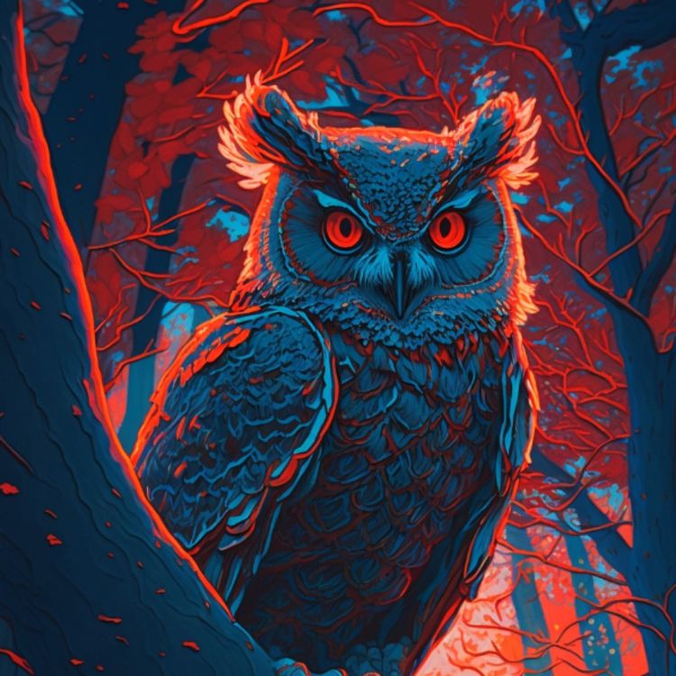 cover art for Night owl (dibikad gookooko'oo) - Anishinaabe WOTD