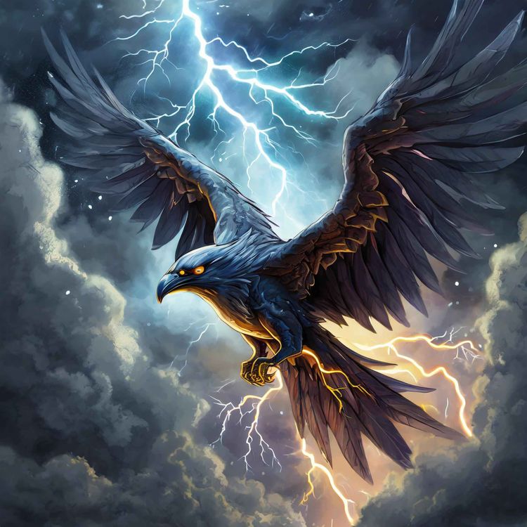 cover art for Thunderbird (binesi) - Anishinaabe WOTD