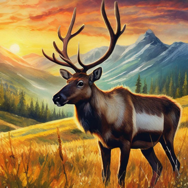 cover art for Caribou (adik) - Anishinaabe WOTD