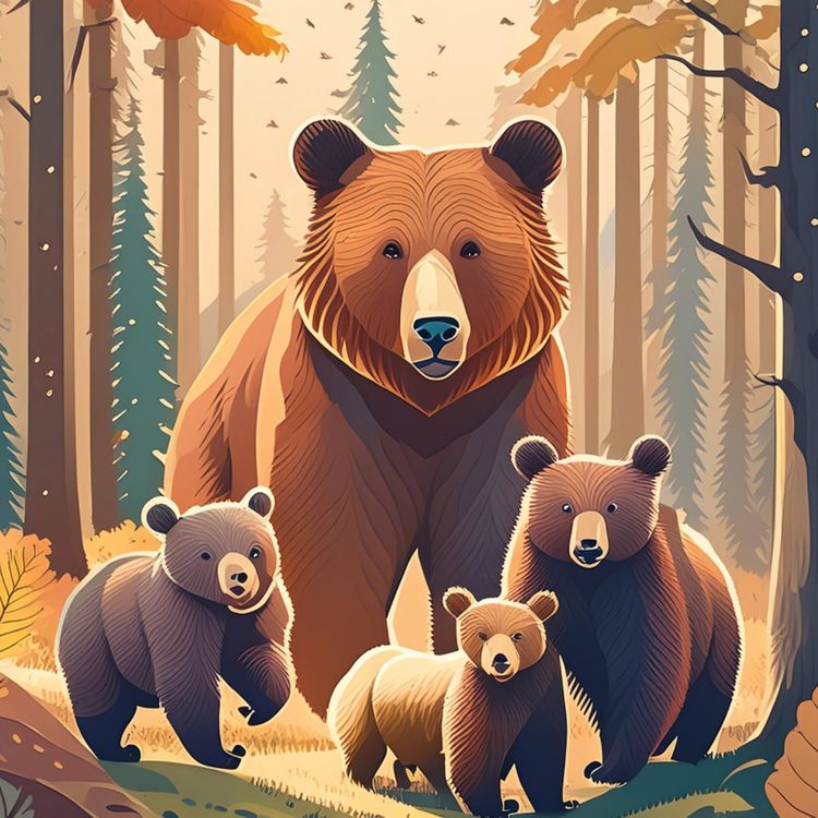 cover art for Bear (makwa) - Anishinaabe WOTD