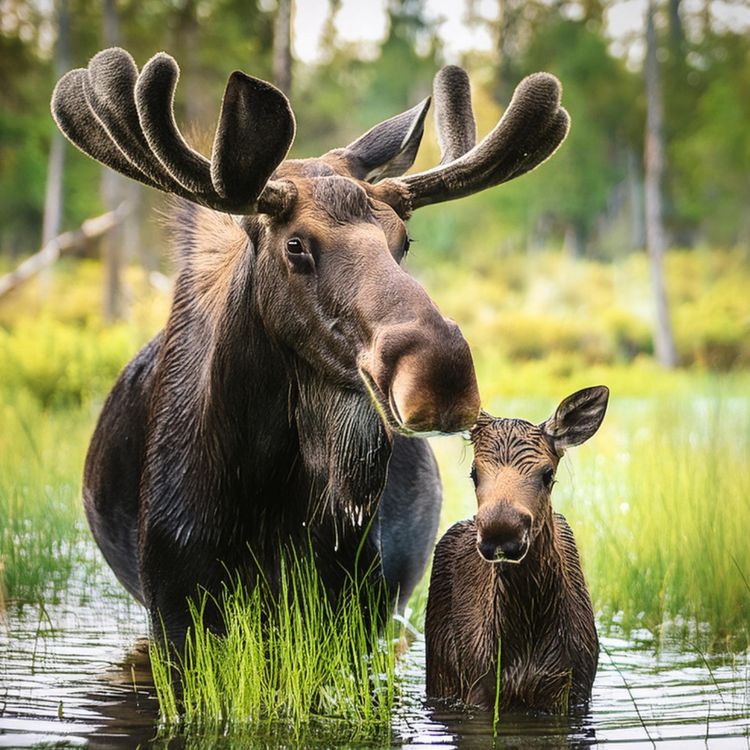cover art for Moose (mooz) - Anishinaabe WOTD