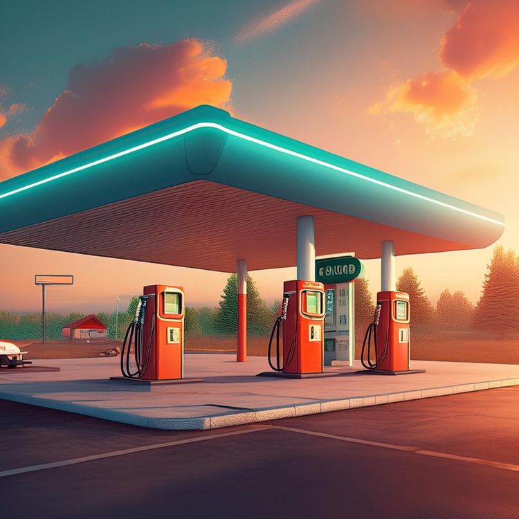 cover art for Gas station (waasamoobide adawaygamig) - Anishinaabe WOTD