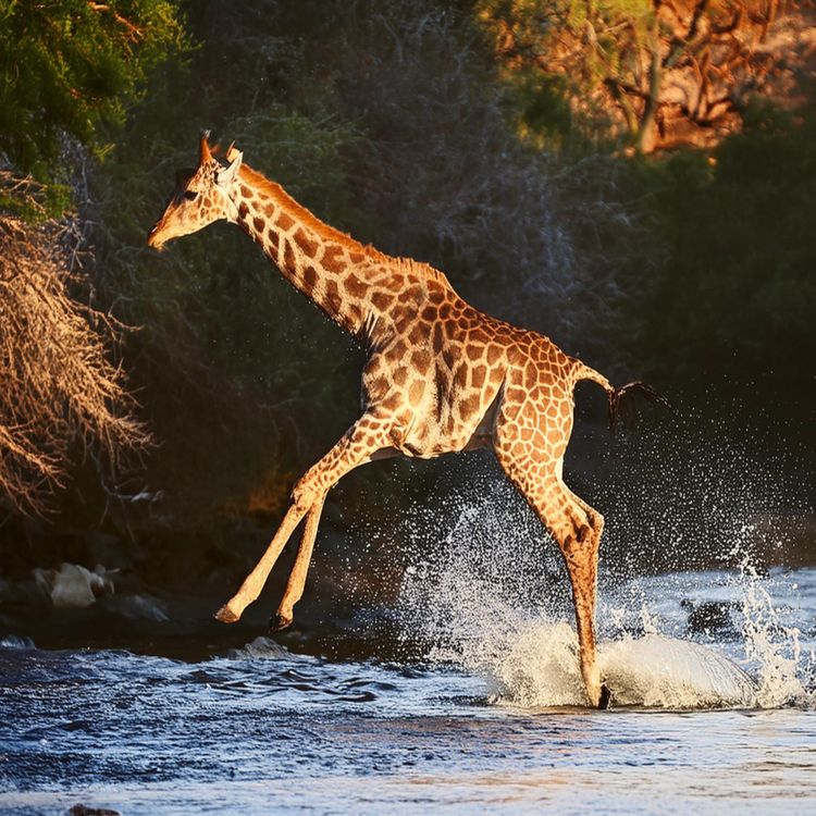 cover art for Giraffe (genwaabiigigwed) - Anishinaabe WOTD