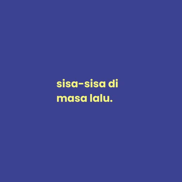 cover art for sisa-sisa masa lalu