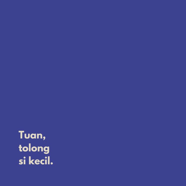 cover art for Tuan, tolong si kecil.