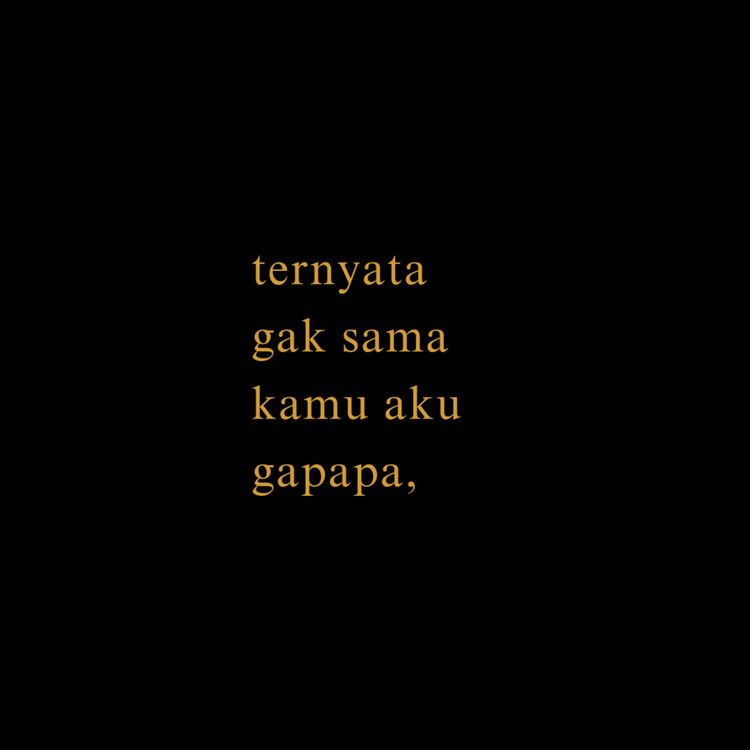 cover art for ternyata gak sama kamu aku gapapa