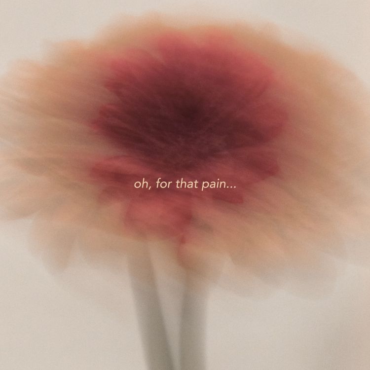 cover art for oh, for that pain...