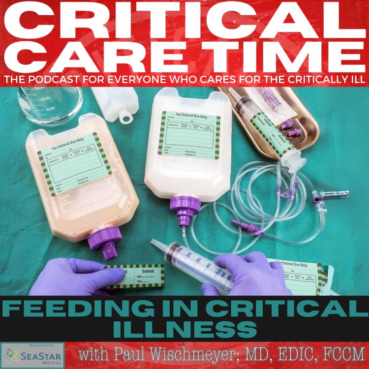 cover art for 21. Feeding in Critical Illness with Paul Wischmeyer, MD