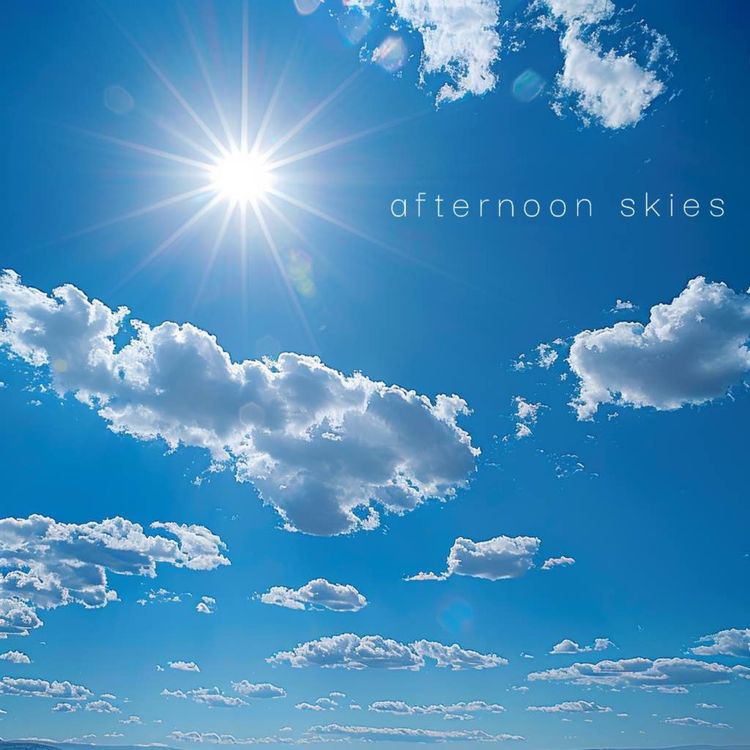 cover art for afternoon skies - July 2024