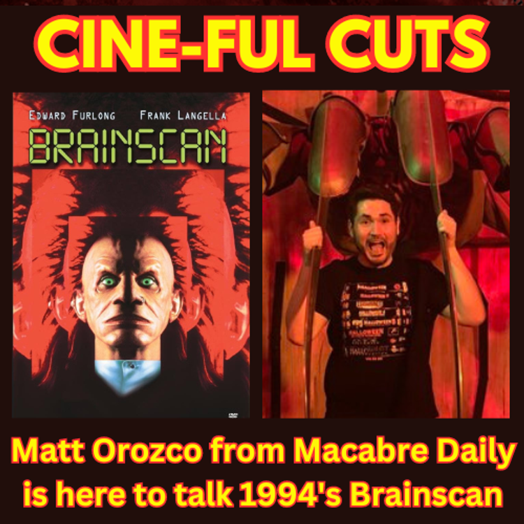 cover art for Brainscan (1994) with Matt Orozco fro Macabre Daily