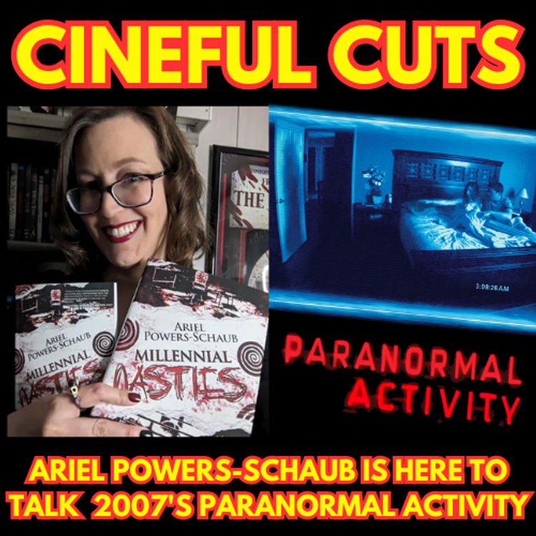 cover art for PARANORMAL ACTIVITY (2007) with the wonderful Ariel Powers-Schaub