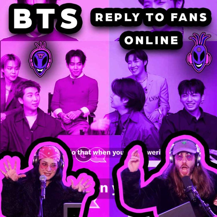 cover art for FIRST TIME MUSIC ARTISTS WATCH _ BTS REPLY TO FANS ONLINE _ EPISODE 117 _ THE JENKII SHOW🩷👽💜