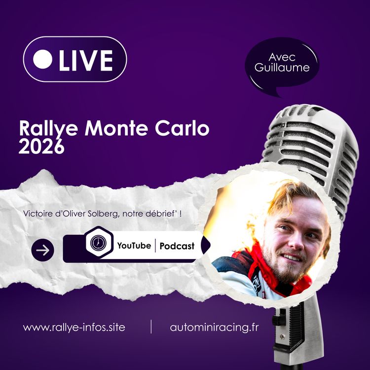 cover art for Rallye Monte Carlo 2026 : Oliver Solberg gagne un rallye fou ! 