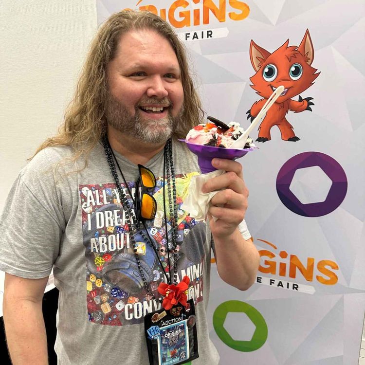 cover art for Episode 218: More Exhibit Hall Interviews from the Origins Exhibitor Hall, Part 2