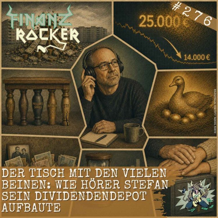 cover art for Der Tisch mit den vielen Beinen: Wie Hörer Stefan sein Dividendendepot aufbaute