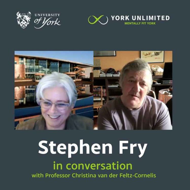 cover art for Stephen Fry in conversation with Professor Christina van der Feltz-Cornelis