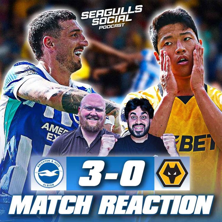 cover art for Pedestrian But Professional Seagulls Dispatch Wolves | Brighton 3-0 Wolves | MATCH REACTION