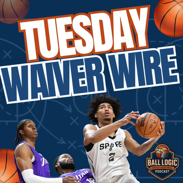 cover art for NBA Fantasy Basketball | Tuesday Waiver Wire Targets | Pick Up Dylan Harper!