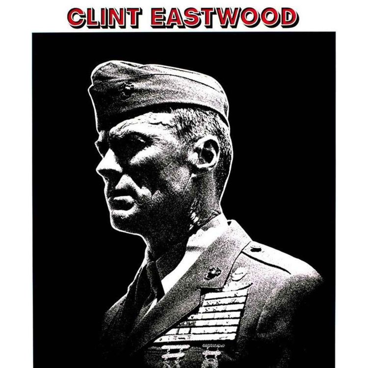 cover art for "Le maître de guerre" (Heartbreak Ridge) de Clint Eastwood (1986), par Nicolas Aubin [Dans le Bunker #71]