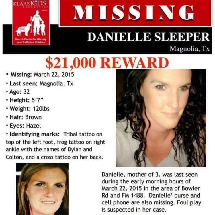 cover art for MISSING: Danielle Sleeper (Magnolia, Texas)