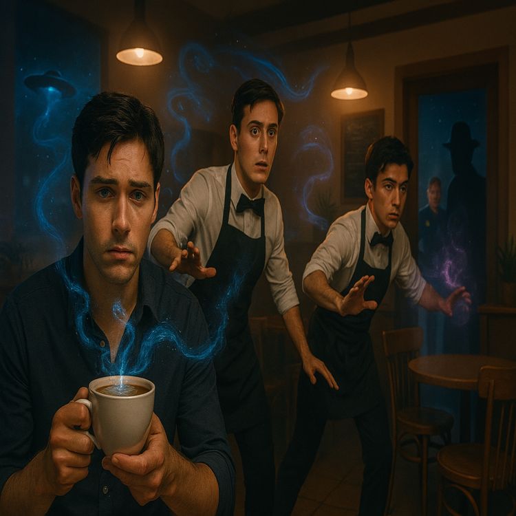cover art for The Magicians: Coffee With A Side Of Trouble - Saving the Universe... One Latte at a Time ☕🪄