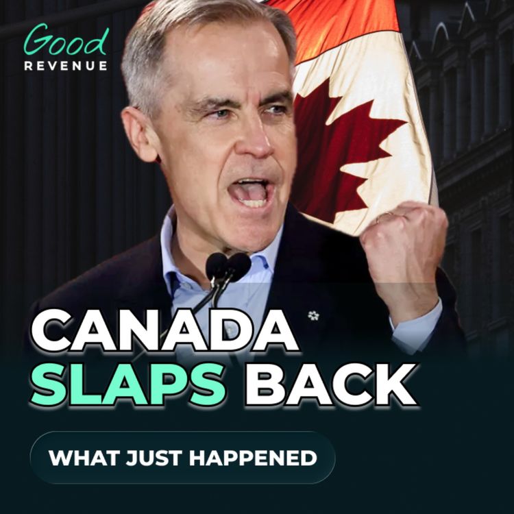 cover art for Red States Lose Big: Mark Carney's $20B Tariff Retaliation